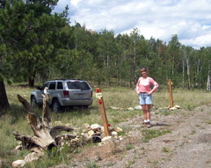 Alice n Meg at our property in Co